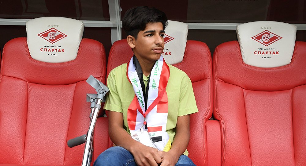 Qassem Qadim attends football match in Moscow Qassem Qadim attends football match in Moscow
