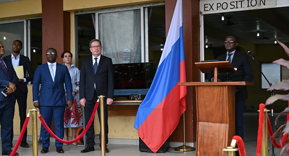 The opening ceremony of the exhibition was attended by Russian Ambassador to the Democratic Republic of the Congo Alexei Sentebov. The opening ceremony of the exhibition was attended by Russian Ambassador to the Democratic Republic of the Congo Alexei Sentebov.