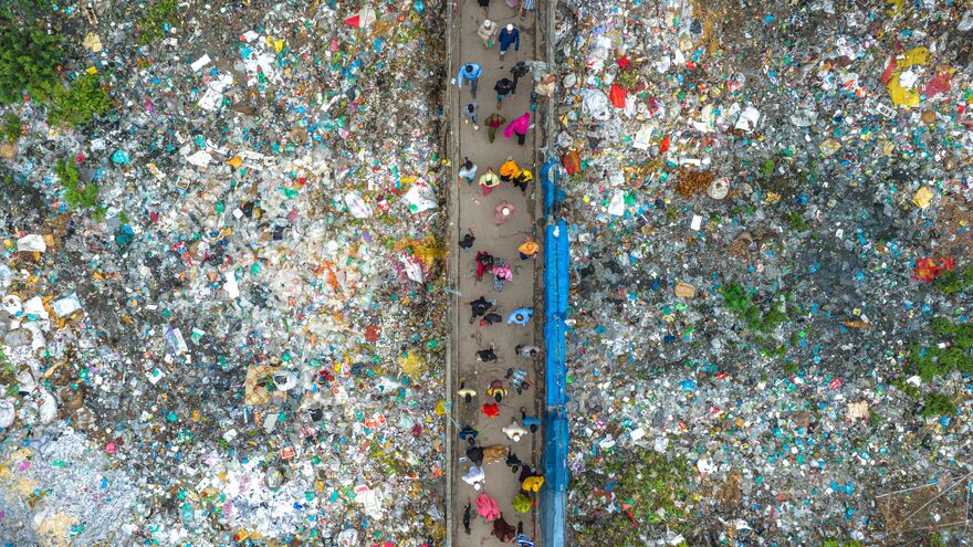 Walk Through The River of Plastics